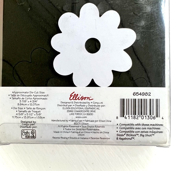NEW Sizzix Flower Layers Die Cut 3 Paper Crafts Card Design DIY Art Projects - Picture 6 of 10